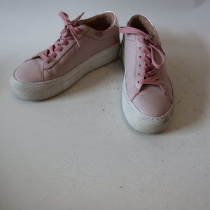 KOLO PINK LEATHER SNEAKERS SZ 39*